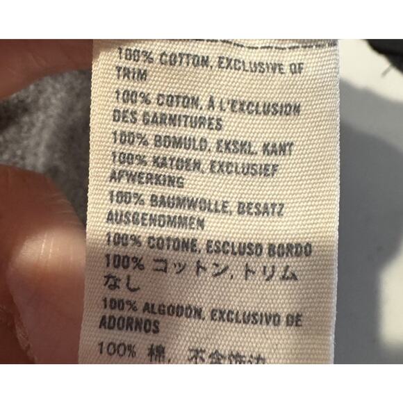 Abercrombie & Fitch Gray Muscle T Shirt Tee Size Medium Velvet Trim Preppy READ - Picture 6 of 7